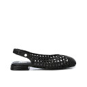 キシタイ レディース サンダル シューズ Women's Slingback Flats Black(4)