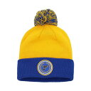 アディダス レディース 帽子 アクセサリー Women's Gold St. Louis Blues Laurel Cuffed Knit Hat with Pom Gold