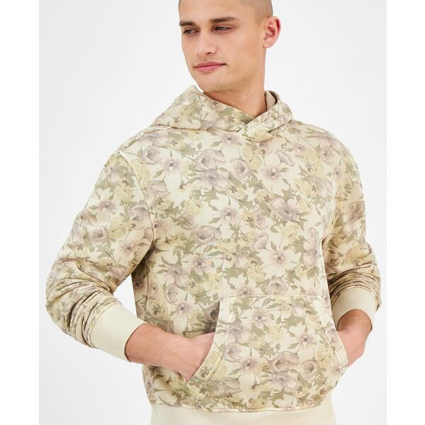 サンアンドプラスストーン メンズ パーカー・スウェットシャツ アウター Men's Floral Mash Hoodie, Exclusively at Macy's Neutral