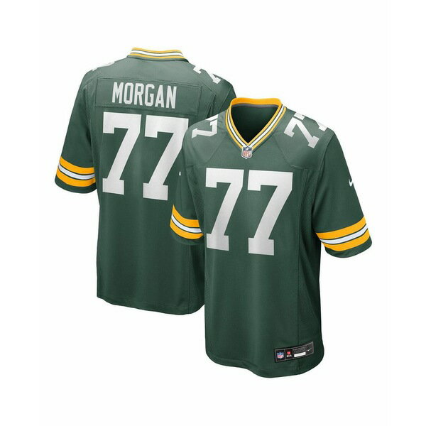 ナイキ メンズ シャツ トップス Men's Jordan Morgan Green Green Bay Packers Player Game Jersey Green