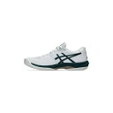 アシックス メンズ バスケットボール スポーツ GAME FF - Multicourt tennis shoes - white saxon green