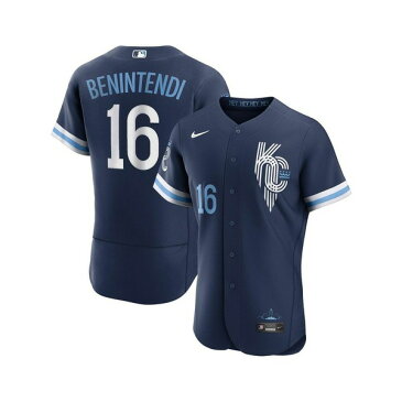 ナイキ メンズ パーカー・スウェットシャツ アウター Men's Andrew Benintendi Navy Kansas City Royals 2022 City Connect Authentic Player Jersey Navy