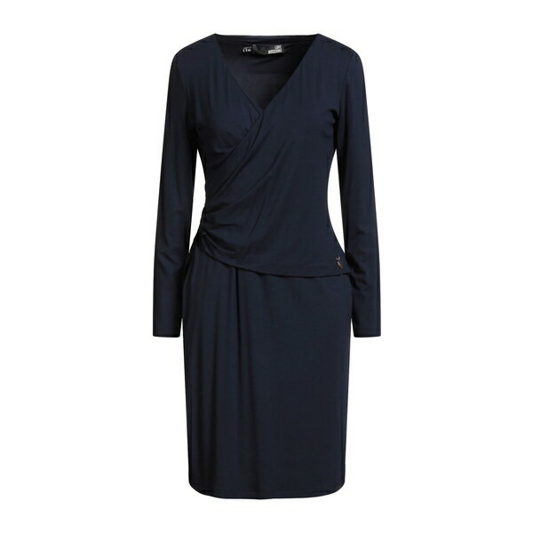 【送料無料】 モスキーノ レディース ワンピース トップス Mini dresses Blue