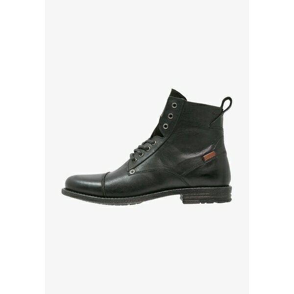リーバイス メンズ ブーツ シューズ EMERSON - Lace-up ankle boots - regular black