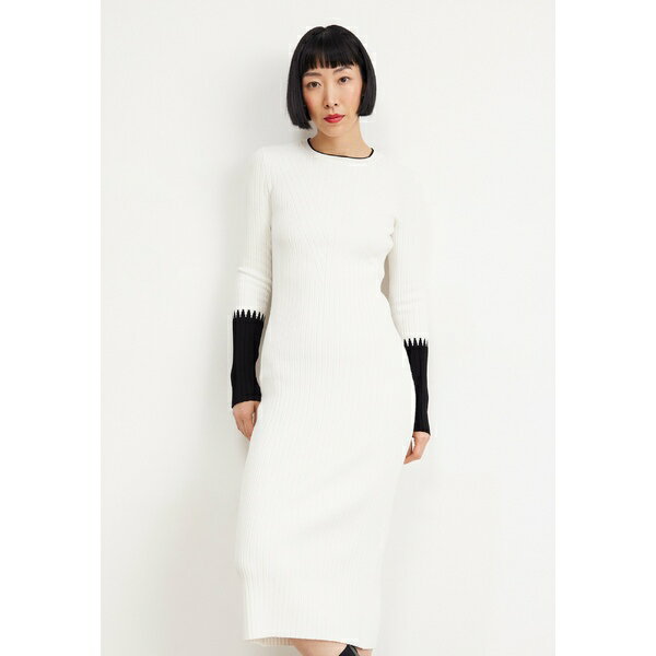 ボス レディース ワンピース トップス FLAVIERA - Jumper dress - black/white