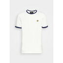 ライルアンドスコット メンズ Tシャツ トップス RINGER - Basic T-shirt - white/navy