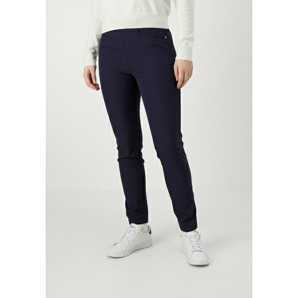 ե ǥ եåȥͥ ݡ EAGLE ANKLE FLAT FRONT - Trousers - refined navy