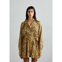 ノーマカマリ レディース ワンピース トップス SUPER FLARED MINI DRESS - Shirt dress - cheetah patch