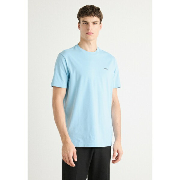 ボス メンズ サンダル シューズ TEE - Basic T-shirt - light/pastel blue