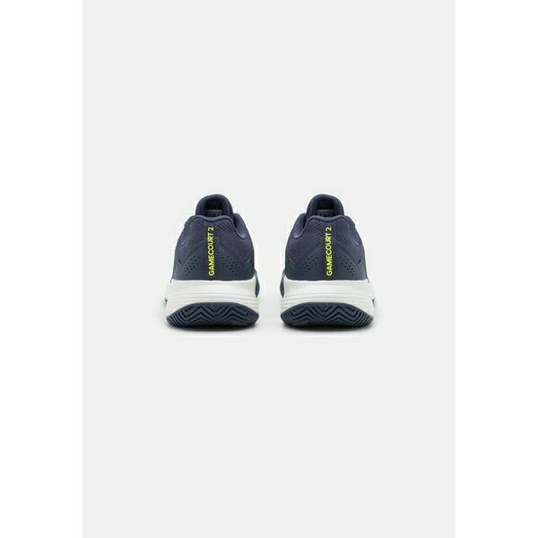 アディダス メンズ バスケットボール スポーツ GAMECOURT 2 - Clay court tennis shoes - shadow navy/lucid lemon/core white 3