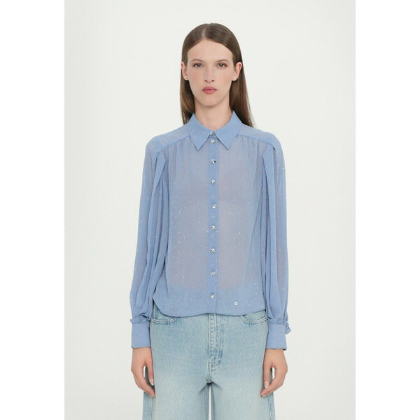 ホフマン コペンハーゲン レディース シャツ トップス NOA - Button-down blouse - lavender blue