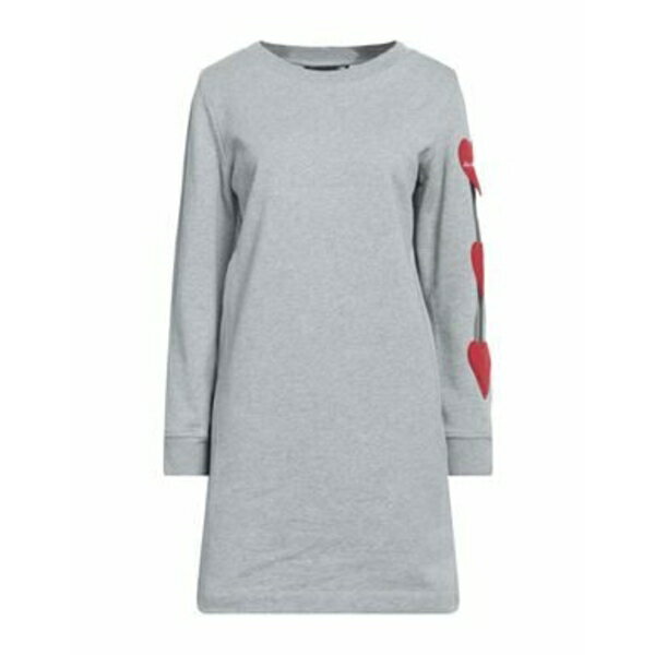 【送料無料】 モスキーノ レディース ワンピース トップス Mini dresses Grey