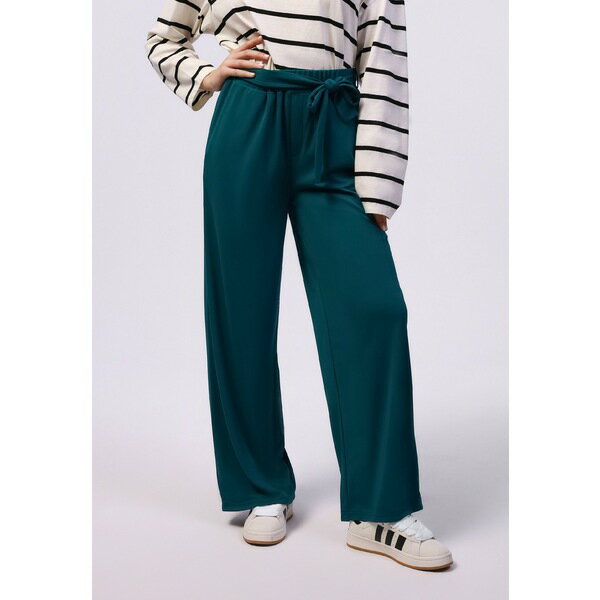 イーブン アンド オド レディース カジュアルパンツ ボトムス Trousers - teal