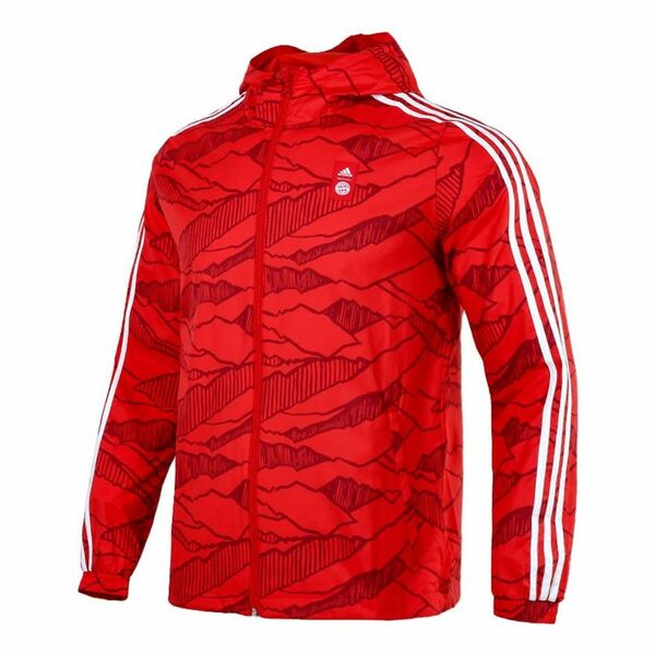 adidas アディダス メンズ スニーカー 【Men's adidas Soccer/Football Training Windproof Quick Dry Casual Woven Hooded Jacket Red GR0683】 サイズ US_M_M