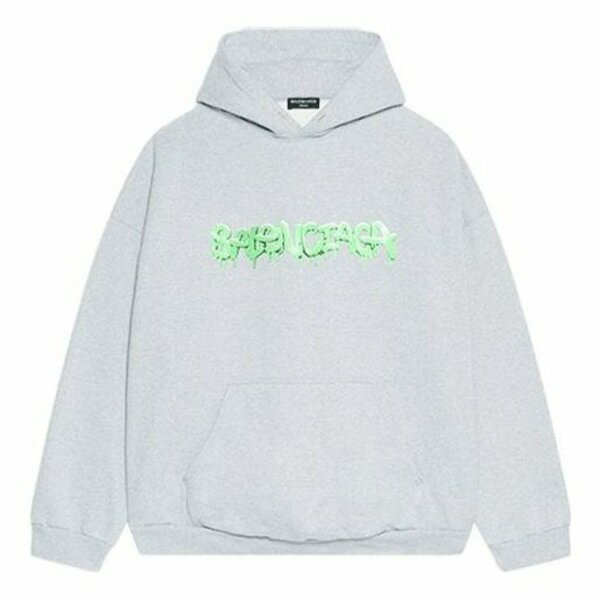 Balenciaga バレンシアガ メンズ スニーカー 【Balenciaga Slime Hoodie Wide Fit 'Grey Green' 674986TLVF21203】 サイズ US_M_XL