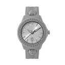 vCX|[c Y rv ANZT[ Men's Watch 3 Hand Date Quartz Fearless Gray Silicone Strap Watch 43mm Gray