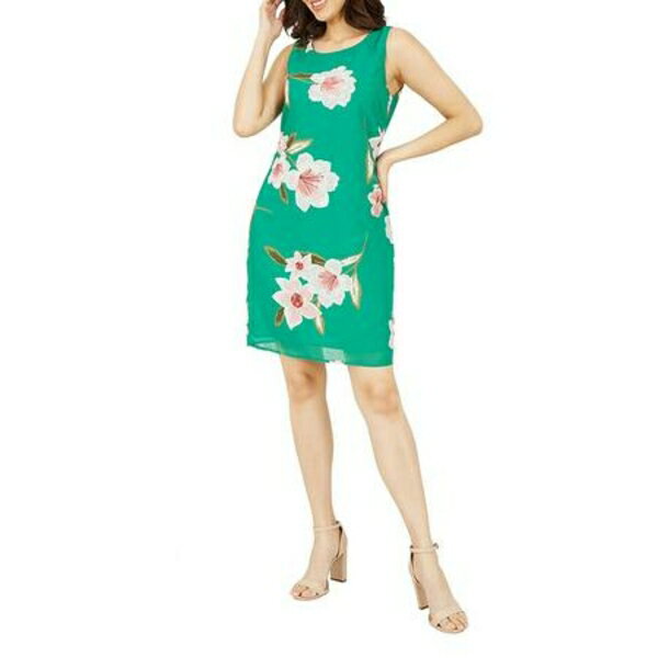 ユミキム レディース ワンピース トップス Yumi Green Oversized Floral A Line Shift Dres