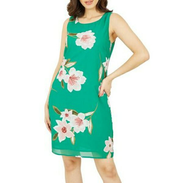 ユミキム レディース ワンピース トップス Yumi Green Oversized Floral A Line Shift Dres