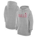 カールバンクス レディース パーカー・スウェットシャツ アウター Chicago Bulls GIII 4Her by Carl Banks Women's Dot Print Pullover Hoodie Heather Gray