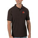 AeBOA Y |Vc gbvX Cleveland Browns Antigua Legacy Pique Polo Brown