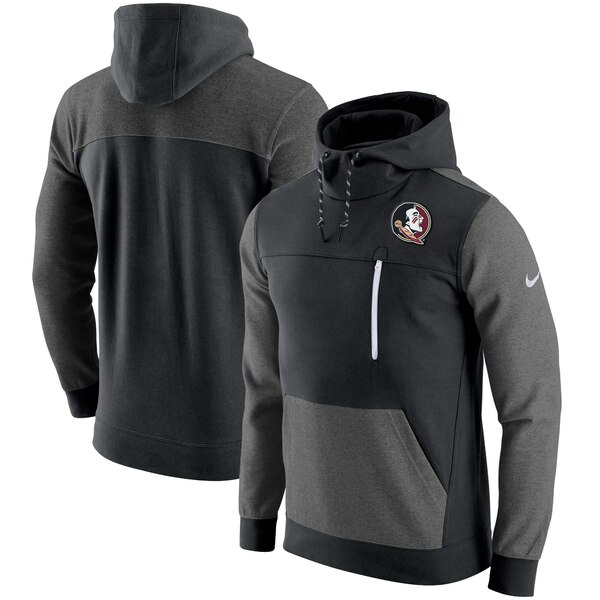 ʥ  ѡåȥ  Florida State Seminoles Nike AV15 2.0 Slim Fit Pullover Hoodie Black