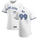 ナイキ メンズ ユニフォーム トップス Toronto Blue Jays Nike Home Authentic Custom Jersey White