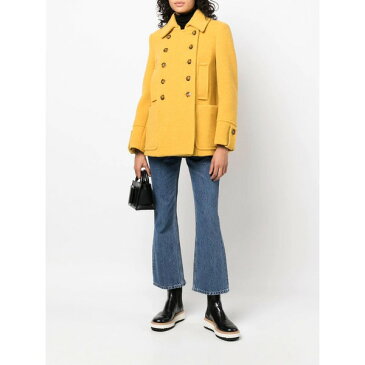 ドンダップ レディース コート アウター ダブルコート Yellow Mustard