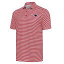 【送料無料】 アンティグア メンズ ポロシャツ トップス New England Patriots Antigua Skills Polo Red/White