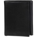 JoNC Y z ANZT[ Men's Soft Milled Trifold Wallet Black