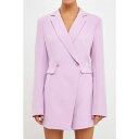 GhX[Y fB[X JWApc {gX Women's Suit Blazer Romper Light orchid