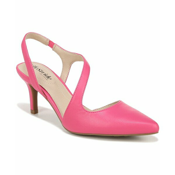 ライフストライド レディース パンプス シューズ Women's Santorini Asymmetrical Slingback Pumps French Pink Faux Leather