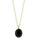 GtB[ RNV fB[X lbNXE`[J[Ey_ggbv ANZT[ EFFY&reg; Onyx & Diamond Accent Oval 18