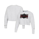 チャンピオン レディース パーカー・スウェットシャツ アウター Women's Heather Gray Distressed South Carolina Gamecocks Reverse Weave&nbsp;Cropped Pullover Sweatshirt Heather Gray