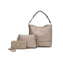 MKFRNV Y z ANZT[ Ultimate Hobo Bag with Pouch Wallet by Mia K. Taupe