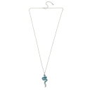 ロバート・リー・モーリス・ソーホー メンズ ネックレス・チョーカー アクセサリー Faux Stone Snake Pendant Necklace Light Blue