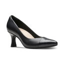 クラークス クラークス レディース パンプス シューズ Women's Kataleyna Rose Mixed-Media Comfort Pumps Black Embossed