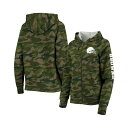 ニューエラ レディース パーカー・スウェットシャツ アウター Women's Camo Cleveland Browns Raglan Full-Zip Hoodie Camo