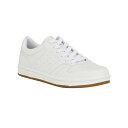 ゲス メンズ スニーカー シューズ Men 039 s Lensa Low Top Lace Up Court Sneakers White