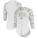 コンセプトスポーツ レディース Tシャツ トップス Portland Timbers Concepts Sport Women 039 s Composite 3/4Sleeve Raglan Top White/Gray