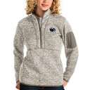 アンティグア レディース ジャケット＆ブルゾン アウター Penn State Nittany Lions Antigua Women's Fortune HalfZip Pullover Sweater Oatmeal