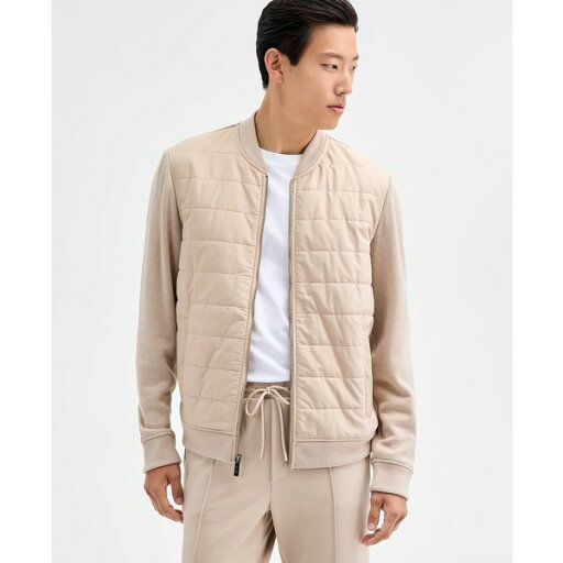 アルファニ メンズ ジャケット&ブルゾン アウター Men's Long Sleeve Mixed Media Jacket, Macy's Exclusive Hummus アルファニ メンズ ジャケット&ブルゾン アウター Men's Long Sleeve Mixed Media Jacket, Macy's Exclusive Hummus