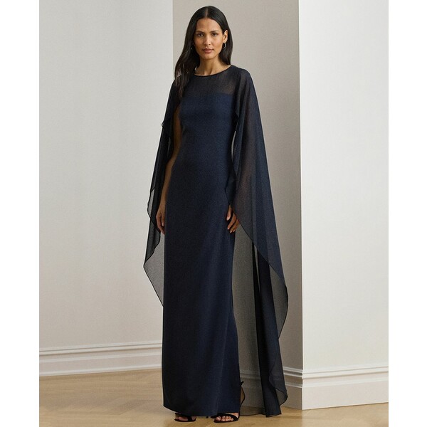 ラルフローレン レディース ワンピース トップス Georgette Gown Lauren Navy(4)