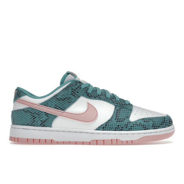 Nike ナイキ メンズ スニーカー 【Nike Dunk Low Snakeskin Washed Teal Bleached Coral】 サイズ US_12(30.0cm) White/Washed Teal-Beach Coral-Black