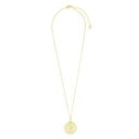 ブルック アンド ヨーク レディース ネックレス・チョーカー・ペンダントトップ アクセサリー Catalina 14K Gold Plated Coin Pendant Necklace Gold-Plated