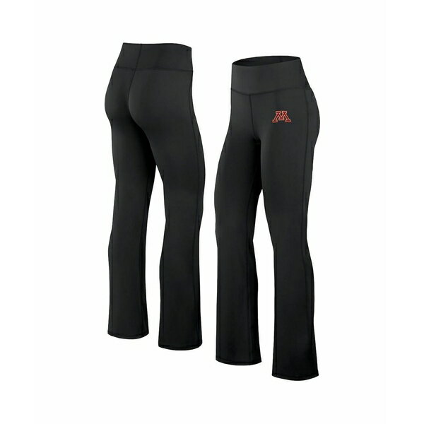 եʥƥ ǥ 奢ѥ ܥȥॹ Women's Black Minnesota Golden Gophers Training Camp Maxed Out Flare Leggings Black