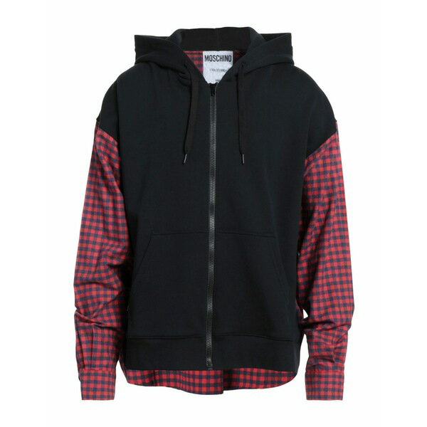 【送料無料】 モスキーノ メンズ パーカー・スウェットシャツ アウター Sweatshirts Red