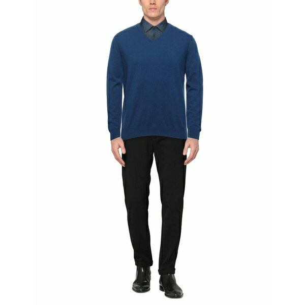 【送料無料】 マロ メンズ ニット&セーター アウター Sweaters Blue