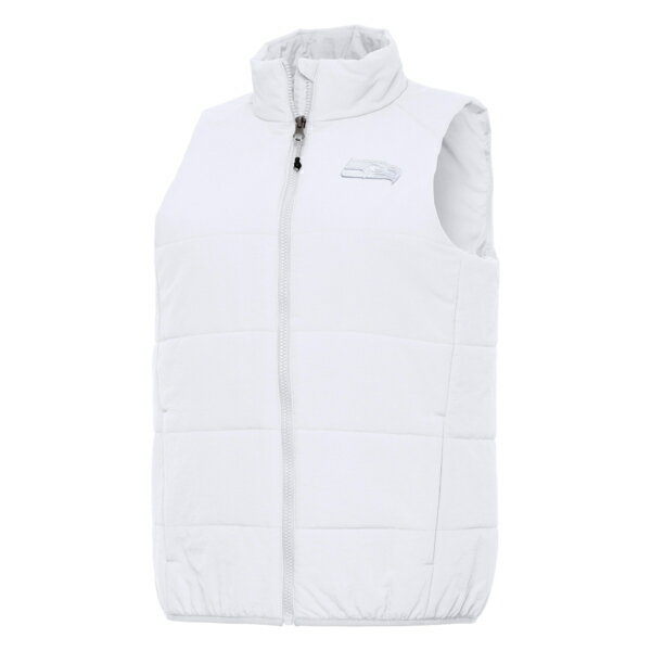 アンティグア レディース ジャケット＆ブルゾン アウター Seattle Seahawks Antigua Women's Experience FullZip Vest White