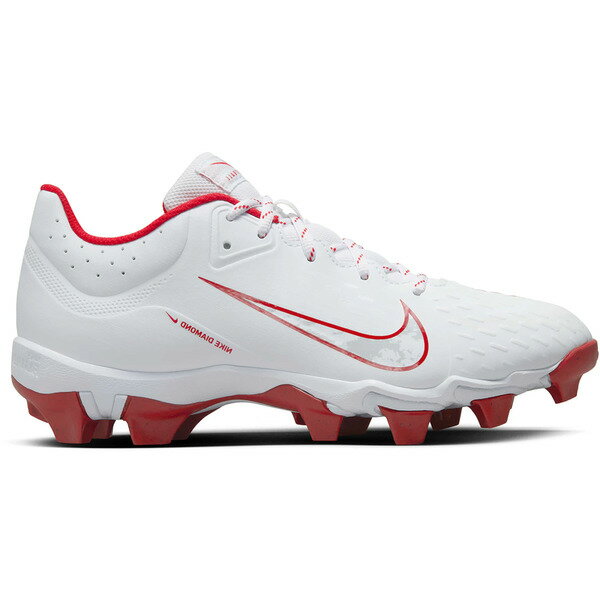 Nike ナイキ レディース スニーカー 【Nike Hyperdiamond 4 Keystone White Pure Platinum University Red (Women's)】 サイズ US_W_12 White/Pure Platinum/University Red(4)