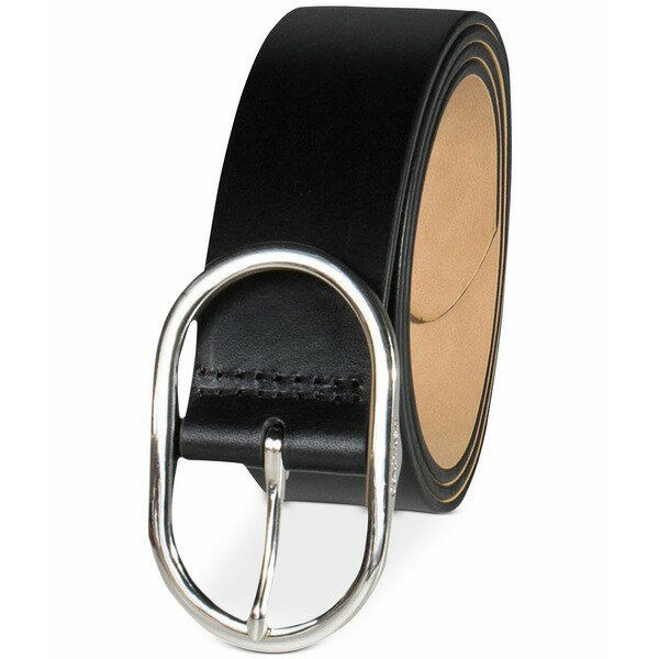 カルバンクライン ベルト（レディース） カルバンクライン レディース ベルト アクセサリー Women's Oval Center Bar Buckle Dress Belt Black